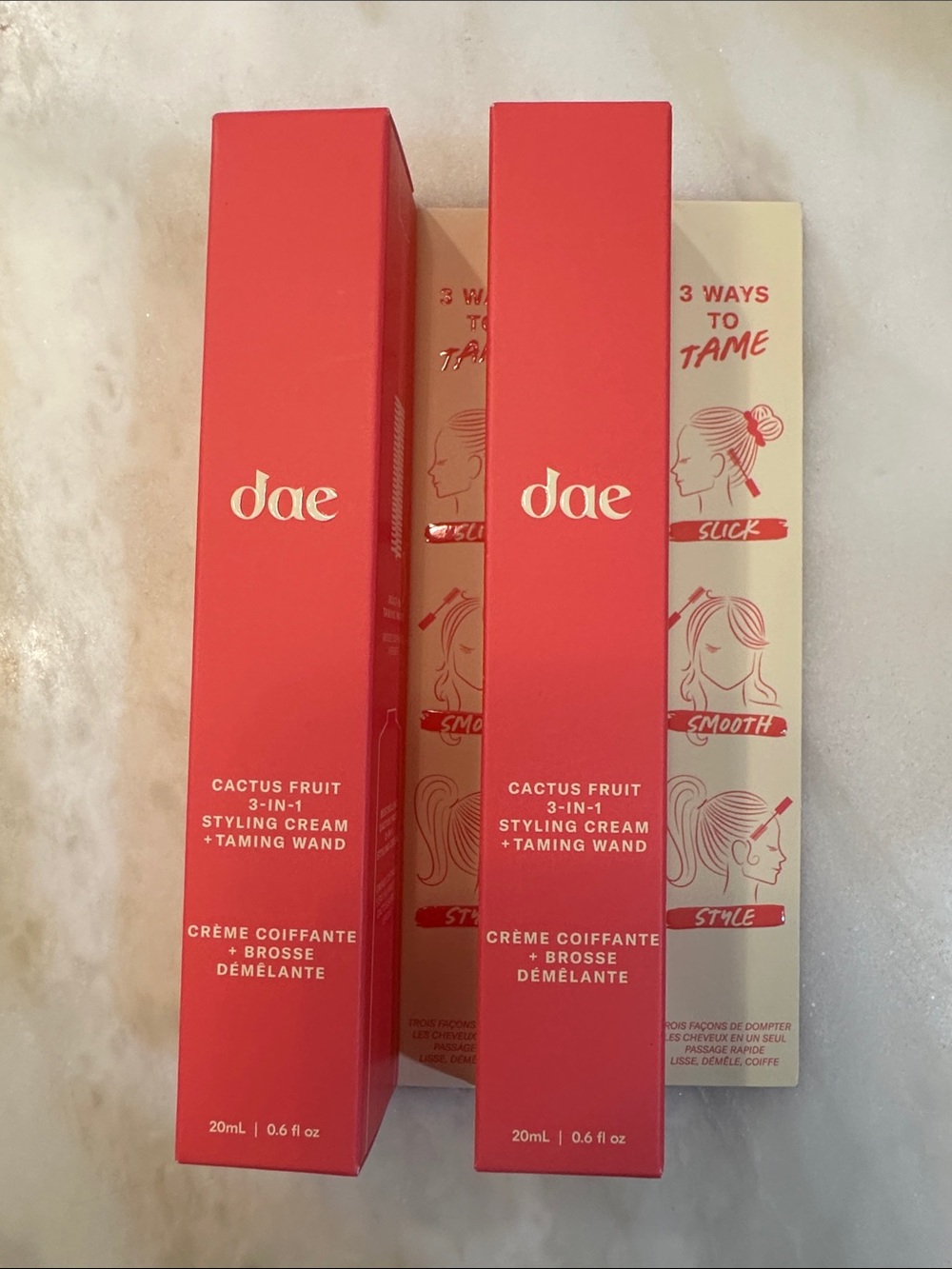 dae Cactus Fruit 3-in-1 Styling Cream + Taming Wand - Coral Red